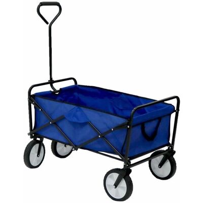 Oypla Blue Heavy Duty Foldable Garden Trolley - Wheelbarrow Oypla Blue Heavy Duty Foldable Garden Trolley - Wheelbarrow