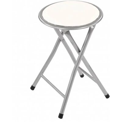 Oypla White Padded Folding Breakfast Kitchen Bar Stool - Stool Oypla White Padded Folding Breakfast Kitchen Bar Stool - Stool