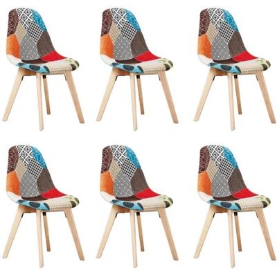 Life Interiors Stubai Patchwork Chairs Set of 6 Life Interiors Stubai Patchwork Chairs Set of 6