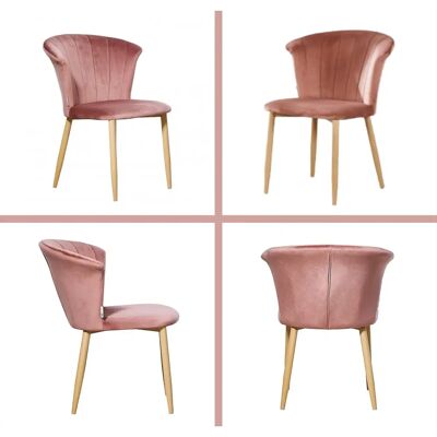 Life Interiors Helsinki Lux Velvet Dining Chair Set Of 4 - Dining Chair Set Life Interiors Helsinki Lux Velvet Dining Chair Set Of 4 - Dining Chair Set