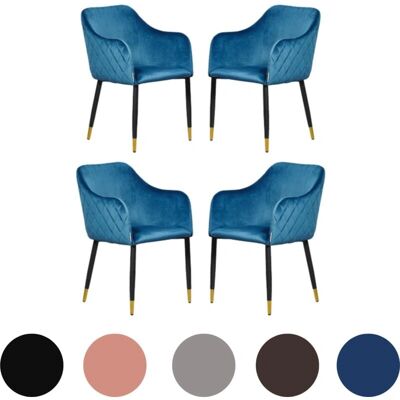 Life Interiors Verona Velvet Dining Chair - Adjustable Legs - Vintage Style Life Interiors Verona Velvet Dining Chair - Adjustable Legs - Vintage Style