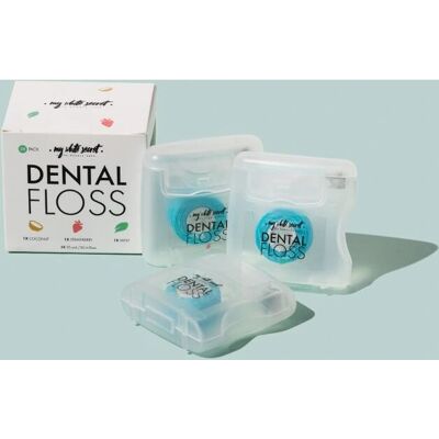 My White Secret Dental Floss Coconut Mint Strawberry - Dental Floss My White Secret Dental Floss Coconut Mint Strawberry - Dental Floss