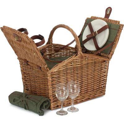 Red Hamper Model Schmetterling Lidern - Picnic Basket Red Hamper Model Schmetterling Lidern - Picnic Basket