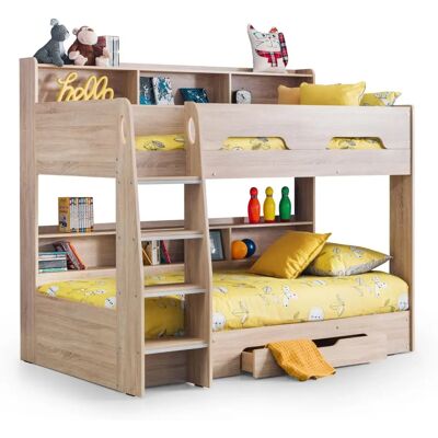Julian Bowen Orion 90 cm Einzel Sonoma Eichen Holz Etagenbett - Etagenbett Julian Bowen Orion 90 cm Einzel Sonoma Eichen Holz Etagenbett - Etagenbett