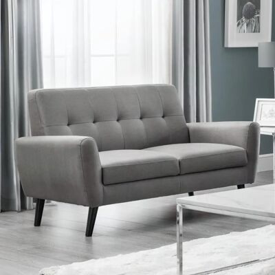 Only Oak Furniture Monza 2-Sitzer Grau Sofa Only Oak Furniture Monza 2-Sitzer Grau Sofa
