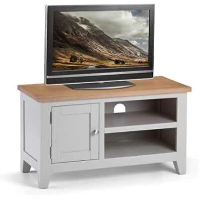 Julian Bowen Richmond Grey and Oak TV Cabinet - TV Cabinet Julian Bowen Richmond Grey and Oak TV Cabinet - TV Cabinet