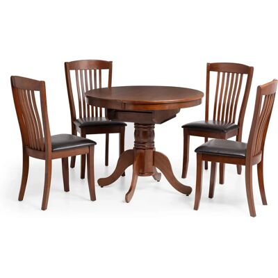 Julian Bowen Canterbury Mahogany Extending Dining Table Julian Bowen Canterbury Mahogany Extending Dining Table
