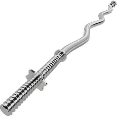 Gym Master EZ Curl Bar - Spinlock Collars for Weight Lifting Gym Master EZ Curl Bar - Spinlock Collars for Weight Lifting
