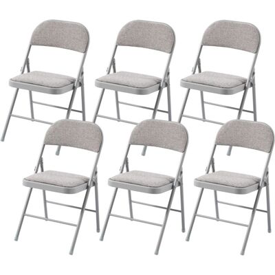 Charles Jacobs - Folding Chair - Grey - Fabric - Folding chair Charles Jacobs - Folding Chair - Grey - Fabric - Folding chair