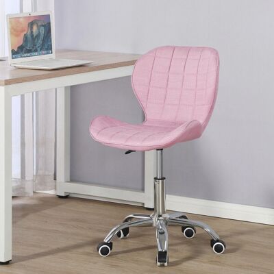 Charles Jacobs - Adjustable Swivel Chair - Pink Fabric Charles Jacobs - Adjustable Swivel Chair - Pink Fabric
