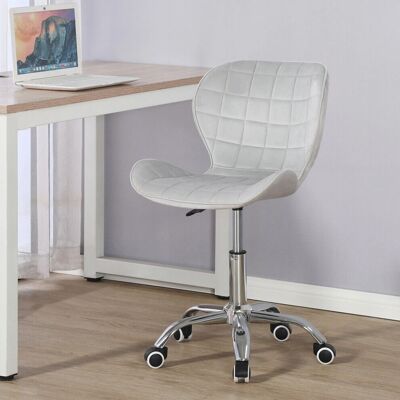 Charles Jacobs - Adjustable Swivel Chair - Grey Velvet - Chair Charles Jacobs - Adjustable Swivel Chair - Grey Velvet - Chair