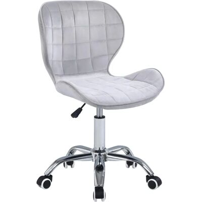 Charles Jacobs - Adjustable Swivel Chair - Grey Velvet - Chair Charles Jacobs - Adjustable Swivel Chair - Grey Velvet - Chair