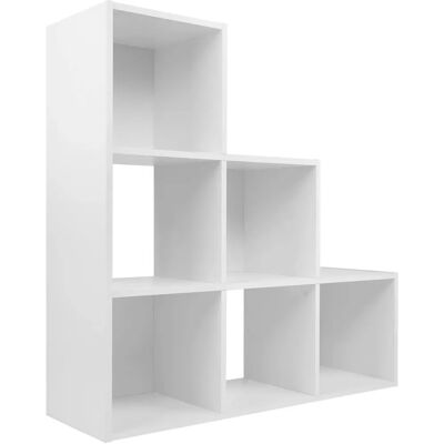 Charles Jacobs White 3 Tier 6 Cube Storage Bookcase Shelf Display Unit - Bookcase Charles Jacobs White 3 Tier 6 Cube Storage Bookcase Shelf Display Unit - Bookcase