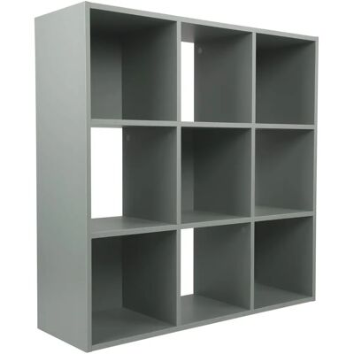 Charles Jacobs Grey 9 Cube Book Shelf - Book Shelf Charles Jacobs Grey 9 Cube Book Shelf - Book Shelf