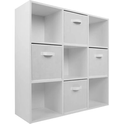 Charles Jacobs - 9-Cube Open - White - Bookcase Charles Jacobs - 9-Cube Open - White - Bookcase