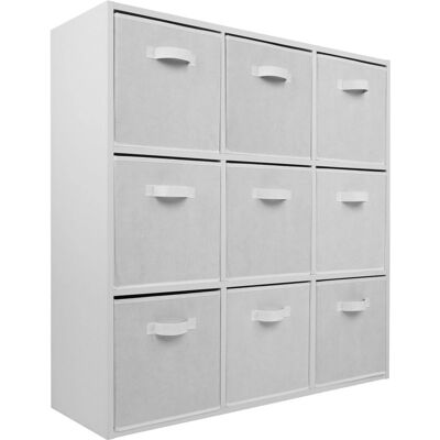 Charles Jacobs - 9Cube Open Shelf - White - Bookcase Charles Jacobs - 9Cube Open Shelf - White - Bookcase
