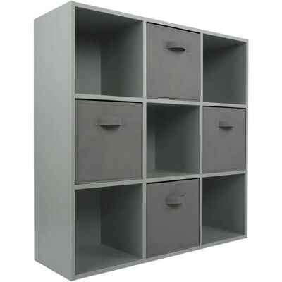 Charles Jacobs Grey 9 Cube Book Shelf Storage - Book Shelf Storage Charles Jacobs Grey 9 Cube Book Shelf Storage - Book Shelf Storage