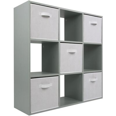 Charles Jacobs - Open Book Shelf - Grey - 9-Cube - Storage Charles Jacobs - Open Book Shelf - Grey - 9-Cube - Storage