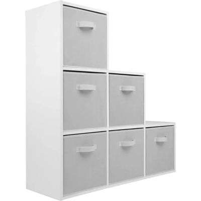 Charles Jacobs White 3 Tier Storage Bookcase - Storage Bookcase Charles Jacobs White 3 Tier Storage Bookcase - Storage Bookcase