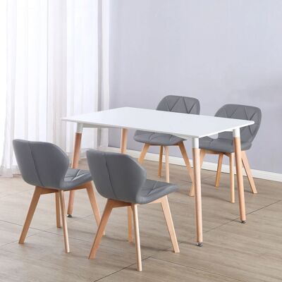 Charles Jacobs - Rectangular 4 Seat Set - Dining Set Charles Jacobs - Rectangular 4 Seat Set - Dining Set