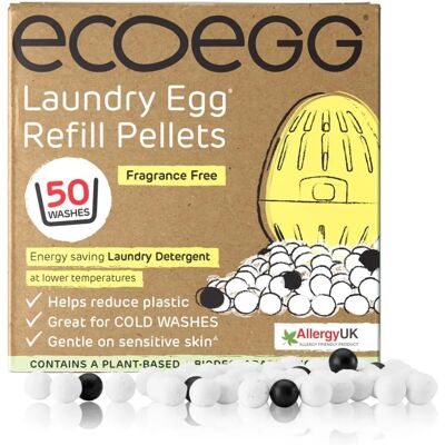Ecoegg Nachfüllung Duftfrei Wasch-Ei - 50 Waschgänge Ecoegg Nachfüllung Duftfrei Wasch-Ei - 50 Waschgänge