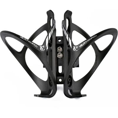 VeloChampion - Suporte duplo para garrafas de água - Preto - Tamanho único VeloChampion - Suporte duplo para garrafas de água - Preto - Tamanho único