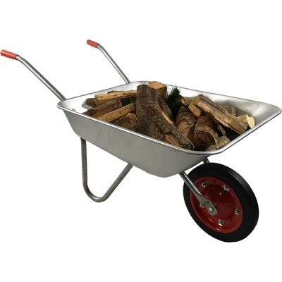 Samuel Alexander 65L Garden Wheelbarrow - Steel, Puncture-Proof Tyre Samuel Alexander 65L Garden Wheelbarrow - Steel, Puncture-Proof Tyre