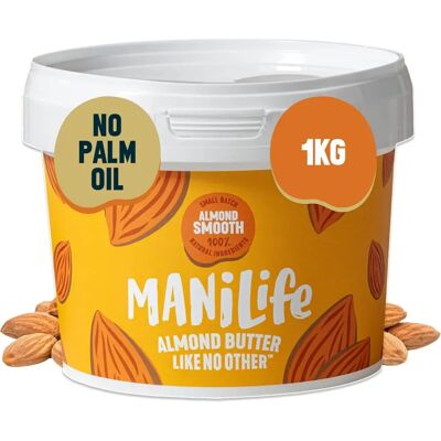 Manilife Almond Butter - Low & Slow Roasted - 1kg Manilife Almond Butter - Low & Slow Roasted - 1kg