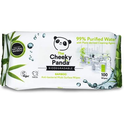 Cheeky Panda Bamboo Wipes - Eco-Friendly Multi Surface - 100 pcs Cheeky Panda Bamboo Wipes - Eco-Friendly Multi Surface - 100 pcs
