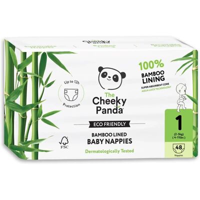 The Cheeky Panda Bamboo Lined Nappies Size 1 - Diapers The Cheeky Panda Bamboo Lined Nappies Size 1 - Diapers