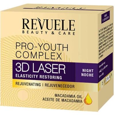 Revuele Creme Noturno 3D Laser - Creme facial para noite, 50ml Revuele Creme Noturno 3D Laser - Creme facial para noite, 50ml