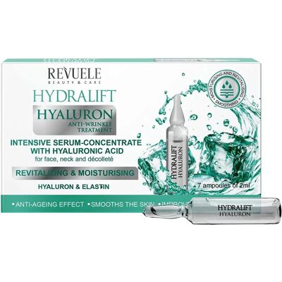 Revuele Hydralift Hyaluron soro intensivo para rosto, pescoço e decote Revuele Hydralift Hyaluron soro intensivo para rosto, pescoço e decote