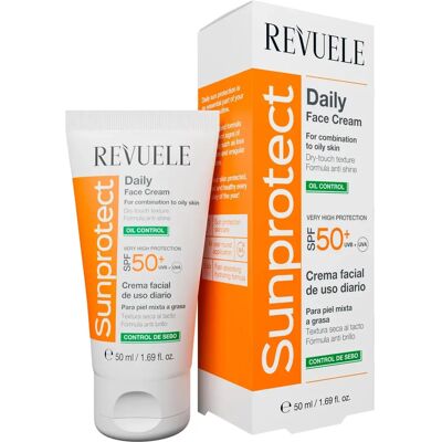 Revuele Sunprotect Oil Control SPF 50+ - Arcápoló fényvédő a zsíros bőrre Revuele Sunprotect Oil Control SPF 50+ - Arcápoló fényvédő a zsíros bőrre