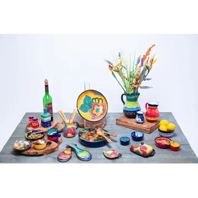 Verano - SpanishCeramics - Hand Painted - 26cm - Spoon Rest Verano - SpanishCeramics - Hand Painted - 26cm - Spoon Rest