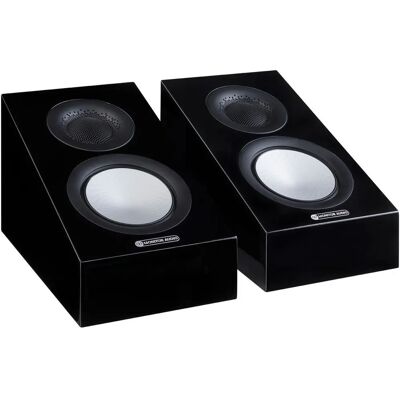 Haut-parleurs Dolby Atmos Silver AMS 7G de Monitor Audio - Noir Brillant - Publicité Haut-parleurs Dolby Atmos Silver AMS 7G de Monitor Audio - Noir Brillant - Publicité