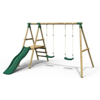 Rebo - Gemini - Green - 2 Swings - Swing Set Rebo - Gemini - Green - 2 Swings - Swing Set