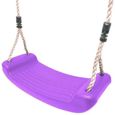 Rebo - Children's Swing Seat with Adjustable Ropes - Purple - Swing Seat Rebo - Children's Swing Seat with Adjustable Ropes - Purple - Swing Seat
