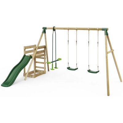 Neptune - Rebo - Green - Deck - Swing Set Neptune - Rebo - Green - Deck - Swing Set