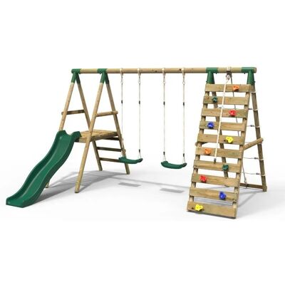 Jade - Rebo - Green - Wood - Swing Set Jade - Rebo - Green - Wood - Swing Set