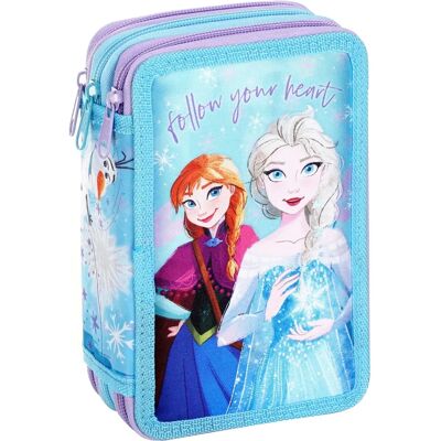 Disney - Frozen 3 Tier Pencil Case - 3 Tier - Filled - Trousse à crayons - Publicité Disney - Frozen 3 Tier Pencil Case - 3 Tier - Filled - Trousse à crayons - Publicité