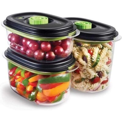 Pojemniki do przechowywania próżniowego FoodSaver - Zestaw 3 Pojemniki do przechowywania próżniowego FoodSaver - Zestaw 3