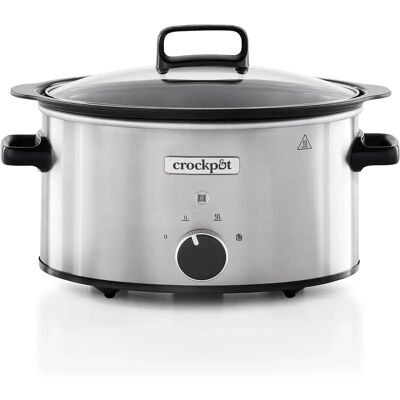 Crock Pot Slow Cooker - 3.5L, Manuelle Steuerung, Silber - Slow Cooker Crock Pot Slow Cooker - 3.5L, Manuelle Steuerung, Silber - Slow Cooker