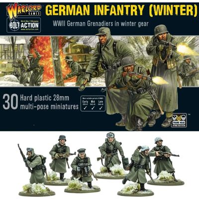 Infanterie allemande d'hiver - Miniatures - Warlord Games - Publicité Infanterie allemande d'hiver - Miniatures - Warlord Games - Publicité