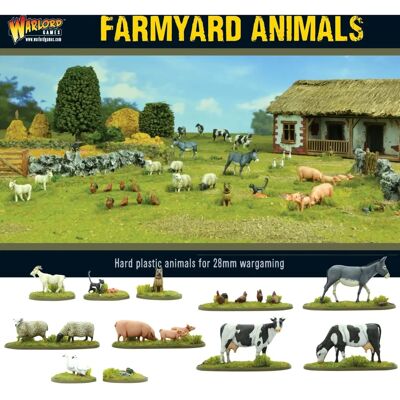 Dodatki do gier figurkowych Zwierzęta gospodarskie - Warlord Games Dodatki do gier figurkowych Zwierzęta gospodarskie - Warlord Games