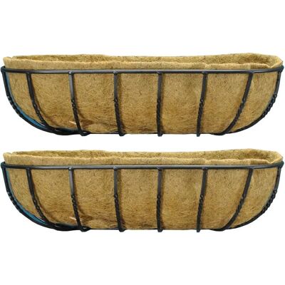 Generic - WBM75 - Black - Metal Planters - Planters Generic - WBM75 - Black - Metal Planters - Planters