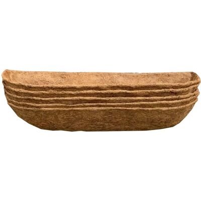 Coco Wall Trough 75cm - Pack of 5 - Planter Liners Coco Wall Trough 75cm - Pack of 5 - Planter Liners
