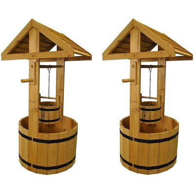 Generic - Wishing Well - Wooden - Large - Planter Generic - Wishing Well - Wooden - Large - Planter