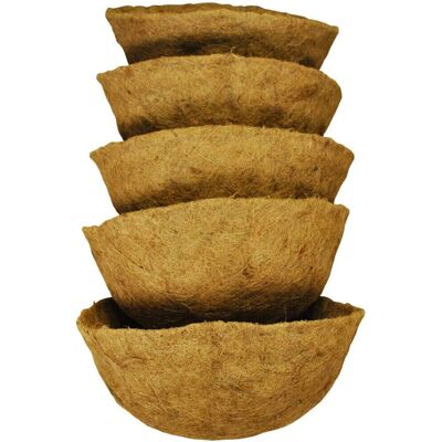 Selections - Round Coco Basket - 40cm - Pack of 5 - Planter Liner Selections - Round Coco Basket - 40cm - Pack of 5 - Planter Liner