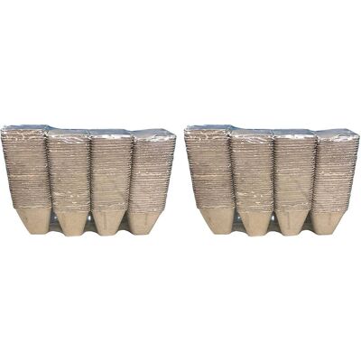 Generic - 288x8cm Eco Square Fibre - Biodegradable - Plant Pot Generic - 288x8cm Eco Square Fibre - Biodegradable - Plant Pot