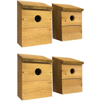Generic - Wooden Multi-Hole Nest Birdhouse - Wood - Birdhouse Generic - Wooden Multi-Hole Nest Birdhouse - Wood - Birdhouse